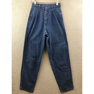 Players Vintage Jeans Womens Size 9 High Waist‎ Pleated Denim Mom Jeans